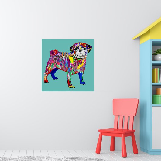 Kleurrijke straatpoppenkast poster (Kinderkamer 1)