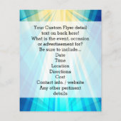 Kleurrijke Stralen Custom Schoonmaakbedrijf Busine Flyer (Achterkant)