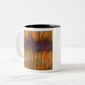  kleurrijke stralen tweekleurige koffiemok (Voorkant links)