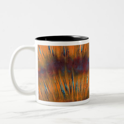  kleurrijke stralen tweekleurige koffiemok (Links)