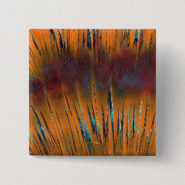  kleurrijke stralen vierkante button 5,1 cm