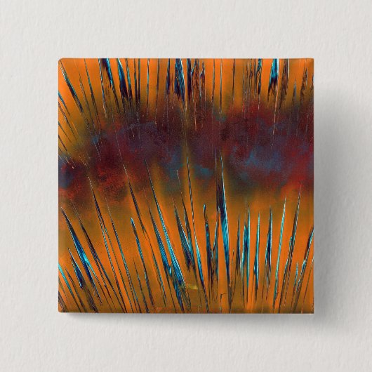  kleurrijke stralen vierkante button 5,1 cm (Voorkant)