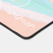 Kleurrijke strand Kustzomer Bureaumat (Hoek)