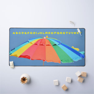 Kleurrijke Strand Paraplu Fotografisch Spel of Bureaumat