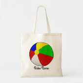 Kleurrijke strandbal tote bag (Voorkant)