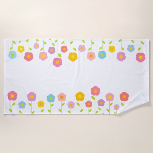 Kleurrijke strandhanddoeken strandlaken (Voorkant)