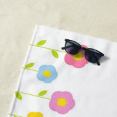 Kleurrijke strandhanddoeken strandlaken (In situ)