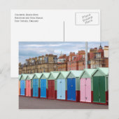 Kleurrijke strandhutten, Brighton en Hove Beach Briefkaart (Voorkant / Achterkant)