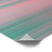 Kleurrijke strandzonsondergang #1 poster (Hoek)