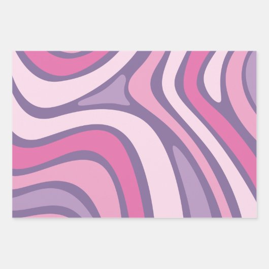 Kleurrijke Streep Abstract Patroon Inpakpapier Vel (Voorkant 3)