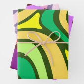 Kleurrijke Streep Abstract Patroon Inpakpapier Vel (In situ)