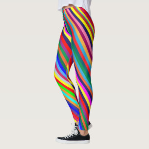 Kleurrijke Streep Leggings