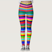 Kleurrijke Streep Leggings (Voorkant)