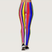 Kleurrijke Streep Leggings (Achterkant)