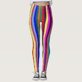 Kleurrijke Streep Leggings (Voorkant)