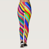 Kleurrijke Streep Leggings (Achterkant)