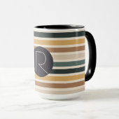 Kleurrijke streep mok (Voorkant rechts)