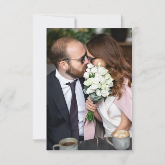 Kleurrijke streep QR-code bruiloft RSVP (Achterkant)