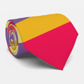 Kleurrijke streep stropdas (Opgerold)