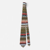 Kleurrijke Streep Tribal Stropdas (Voorkant)