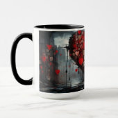 Kleurrijke Street Art Mok - Urban Heartbeat (Links)