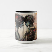 Kleurrijke Street Art Mok - Urban Heartbeat (Midden)