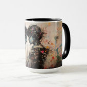 Kleurrijke Street Art Mok - Urban Heartbeat (Voorkant rechts)