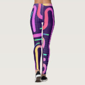kleurrijke stremmelsmog leggings (Achterkant)