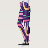 kleurrijke stremmelsmog leggings (Links)