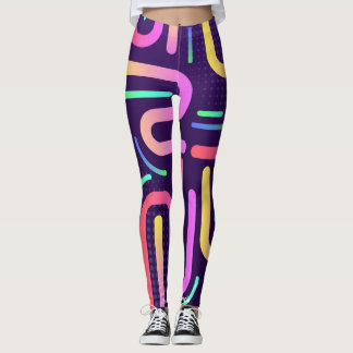 kleurrijke stremmelsmog leggings