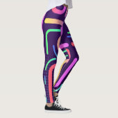 kleurrijke stremmelsmog leggings (Rechts)