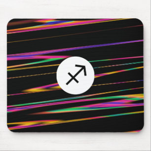 Kleurrijke strengen - Sagittarius Muismat