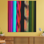 Kleurrijke strepen 717 Abstracte kunst Canvas Afdruk (Insitu (Woonkamer))