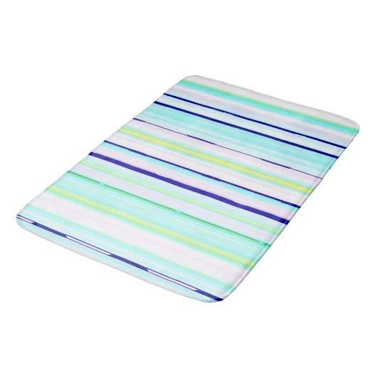 Kleurrijke strepen abstract badmat (Gekanteld)
