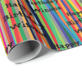 Kleurrijke strepen Alle incidentcadeaus Cadeaupapier (Rol Hoek)