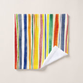 kleurrijke strepen bad handdoek (Wasdoekje)