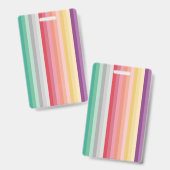 Kleurrijke Strepen Badge (Voor- en achterkant)