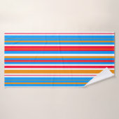 kleurrijke strepen badhanddoek (Badhanddoek)