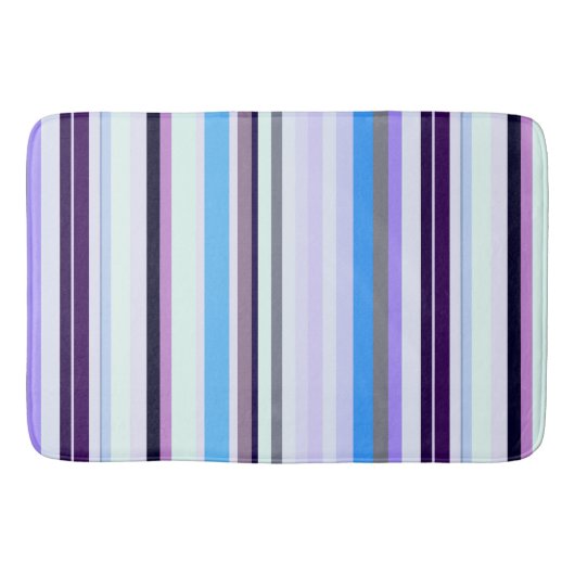 Kleurrijke strepen badmat (Voorkant)