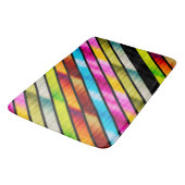 Kleurrijke strepen badmat (Gekanteld)