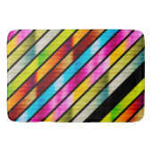 Kleurrijke strepen badmat (Voorkant)