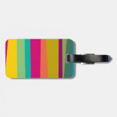kleurrijke strepen bagagelabel (Achterkant horizontaal)