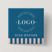 Kleurrijke Strepen Bedrijf Logo Bedrijfspromotie Vierkante Button 5,1 Cm (Voorkant)