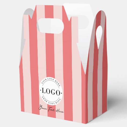 Kleurrijke Strepen Bedrijf Zakelijke Promotie Gesc Bedankdoosjes (Geopend)