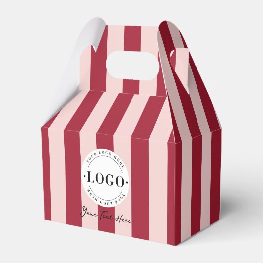 Kleurrijke Strepen Bedrijfs Promotie Geschenken Bedankdoosjes (Voorkant Zijde)