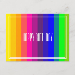 Kleurrijke Strepen Briefkaart