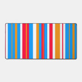 kleurrijke strepen bureaumat (Voorkant)