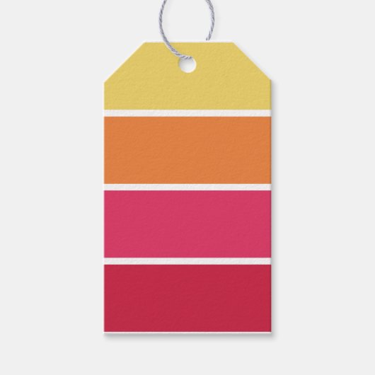 Kleurrijke Strepen Cadeaubijsluiter Cadeaulabel (Voorkant)