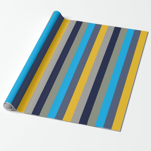 Kleurrijke Strepen Cadeaupapier (Uitgerold)