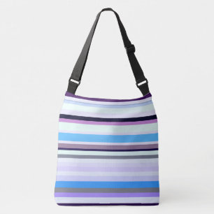 Kleurrijke strepen crossbody tas